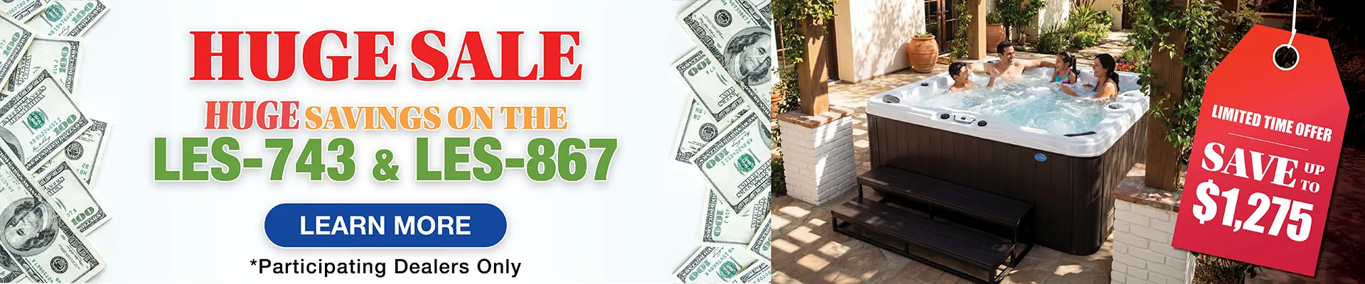 Calspas hot tub being used in a family setting - Midland